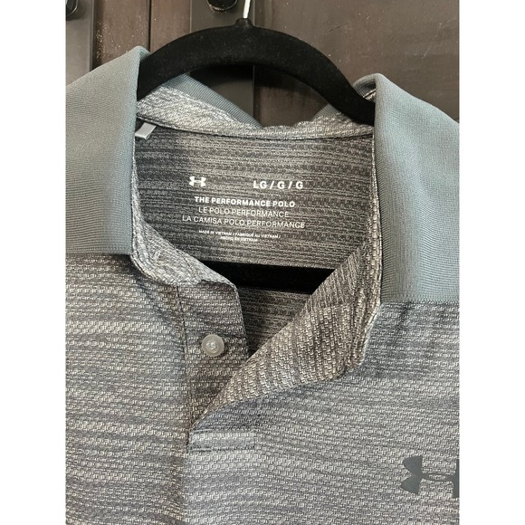 Gray Under Armour Performance Polo Size L - Picture 2 of 3